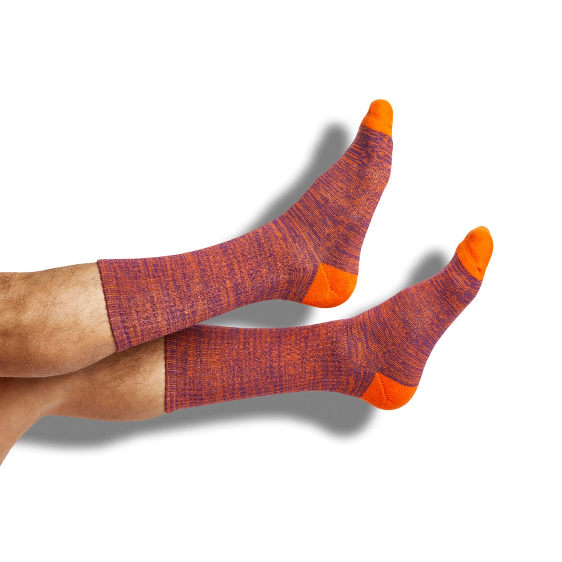 Orange / Purple Mixed Socks 4 Pack-B