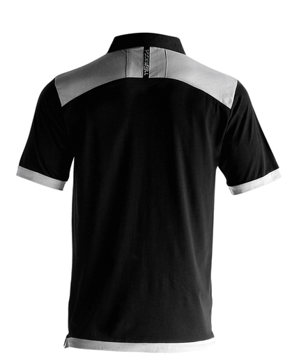 Rockwell Tri-Blend Polo - Black/Gray