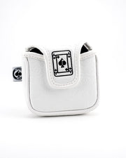 White Out Ace of Spades - Mallet Putter Cover