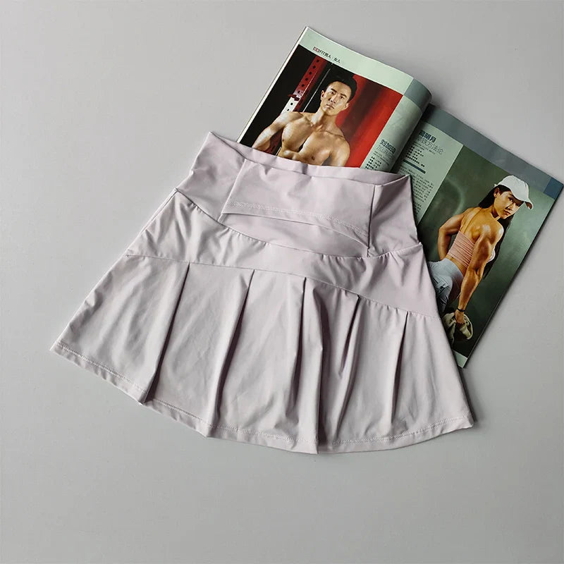 Women's High Waisted Sports Skirts Yoga Running Tennis Golf