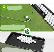 5x4ft Thick Golf Practice Mat with Ball Tray & Tees