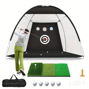 Golf Practice Net with Mat Balls  and Tee