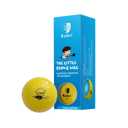 Kids' Golf Balls Cartoon Prints High Bounce Core