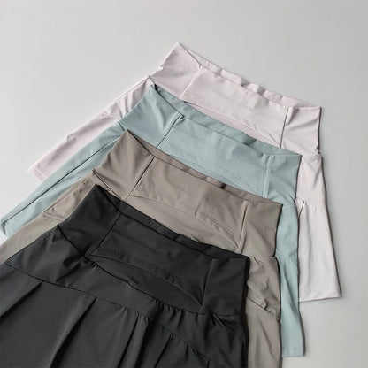 Women's High Waisted Sports Skirts Yoga Running Tennis Golf