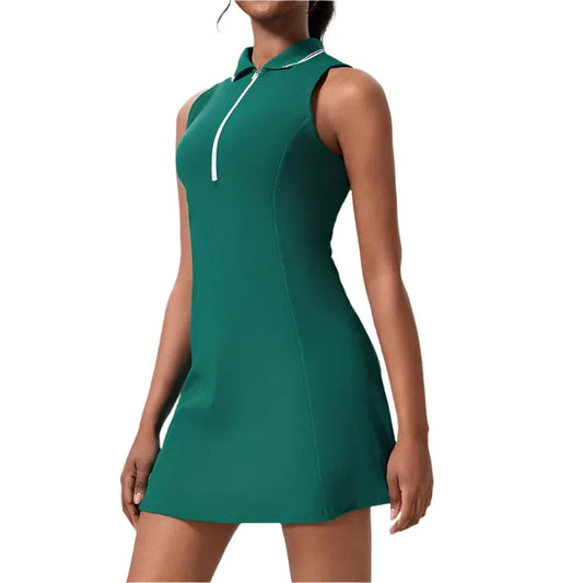 Recycled V Neck Golf & Tennis Dress