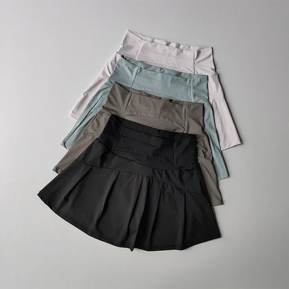 Women's High Waisted Sports Skirts Yoga Running Tennis Golf