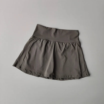 Women's High Waisted Sports Skirts Yoga Running Tennis Golf