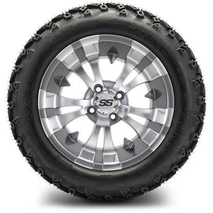 MODZ® 14" Vampire Gunmetal Wheels & Off-Road Tires Combo (Xcomp Gladiator 23-10-14 Radial)