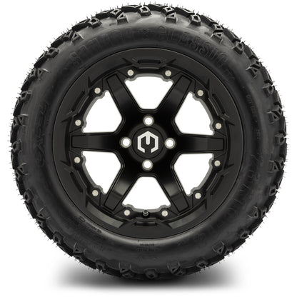 MODZ® 14" Gladiator Matte Black Wheels and Off-Road Tires Combo (Arisun X-Trail All-Terrain 23x10-14)