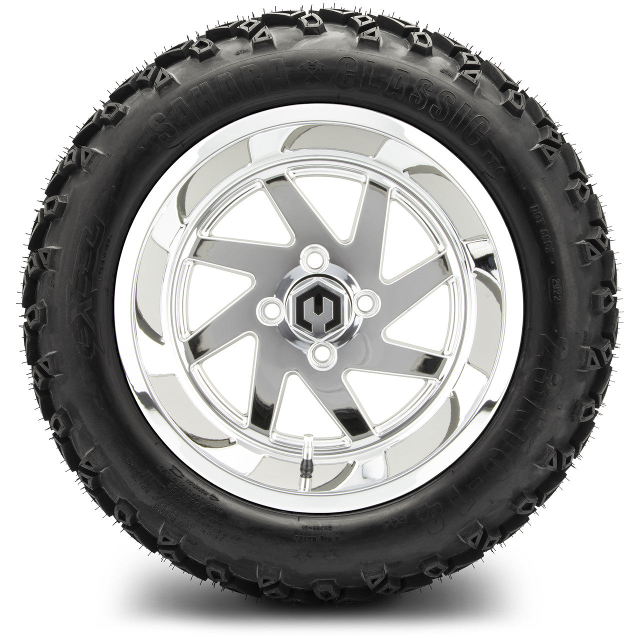 MODZ® 14" Fury Chrome Wheels & Off-Road Tires Combo (Arisun X-Armory All-Terrain 23x10-14 Radial)