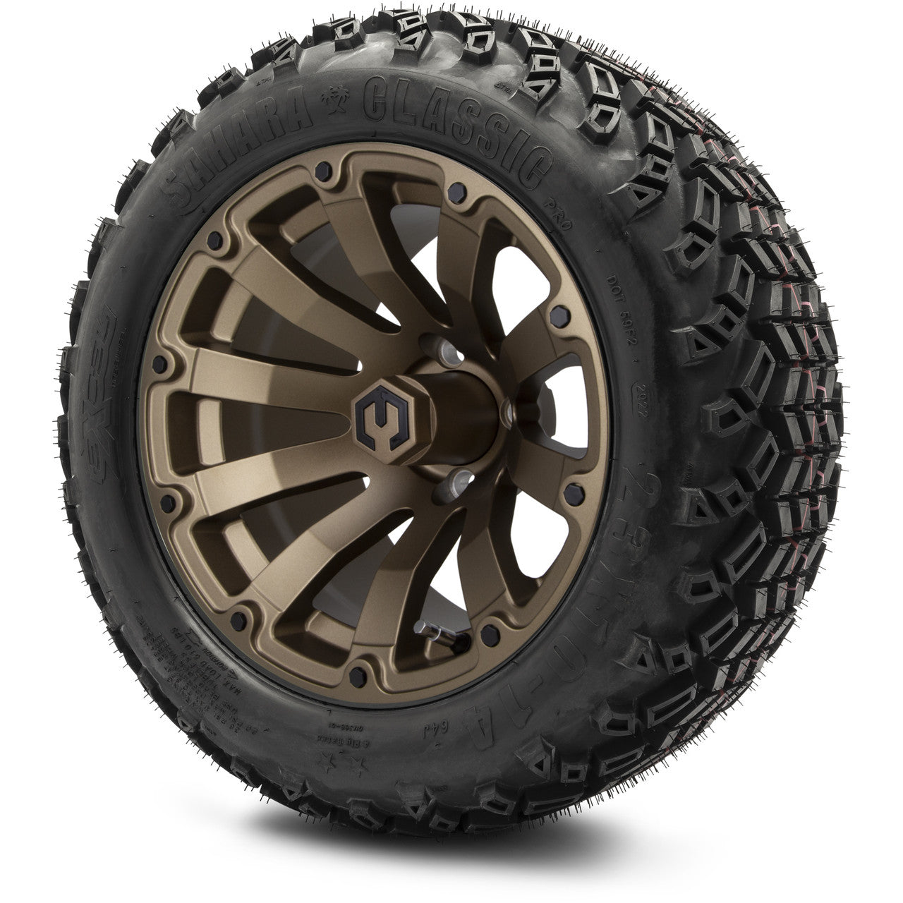 MODZ® 14" Bomber Matte Bronze Wheels & Off-Road Tires Combo (Arisun X-Trail All-Terrain 23x10-14)