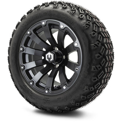 MODZ® 14" Bomber Matte Black Wheels & Off-Road Tires Combo (Arisun X-Armory All-Terrain 23x10-14 Radial)