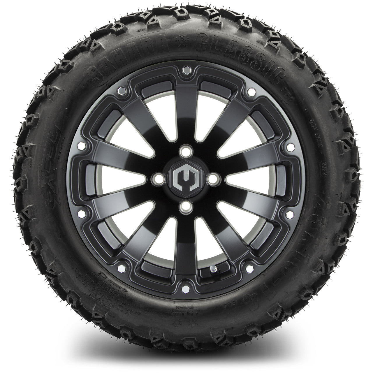 MODZ® 14" Bomber Matte Black Wheels & Off-Road Tires Combo (Arisun X-Trail All-Terrain 23x10-14)