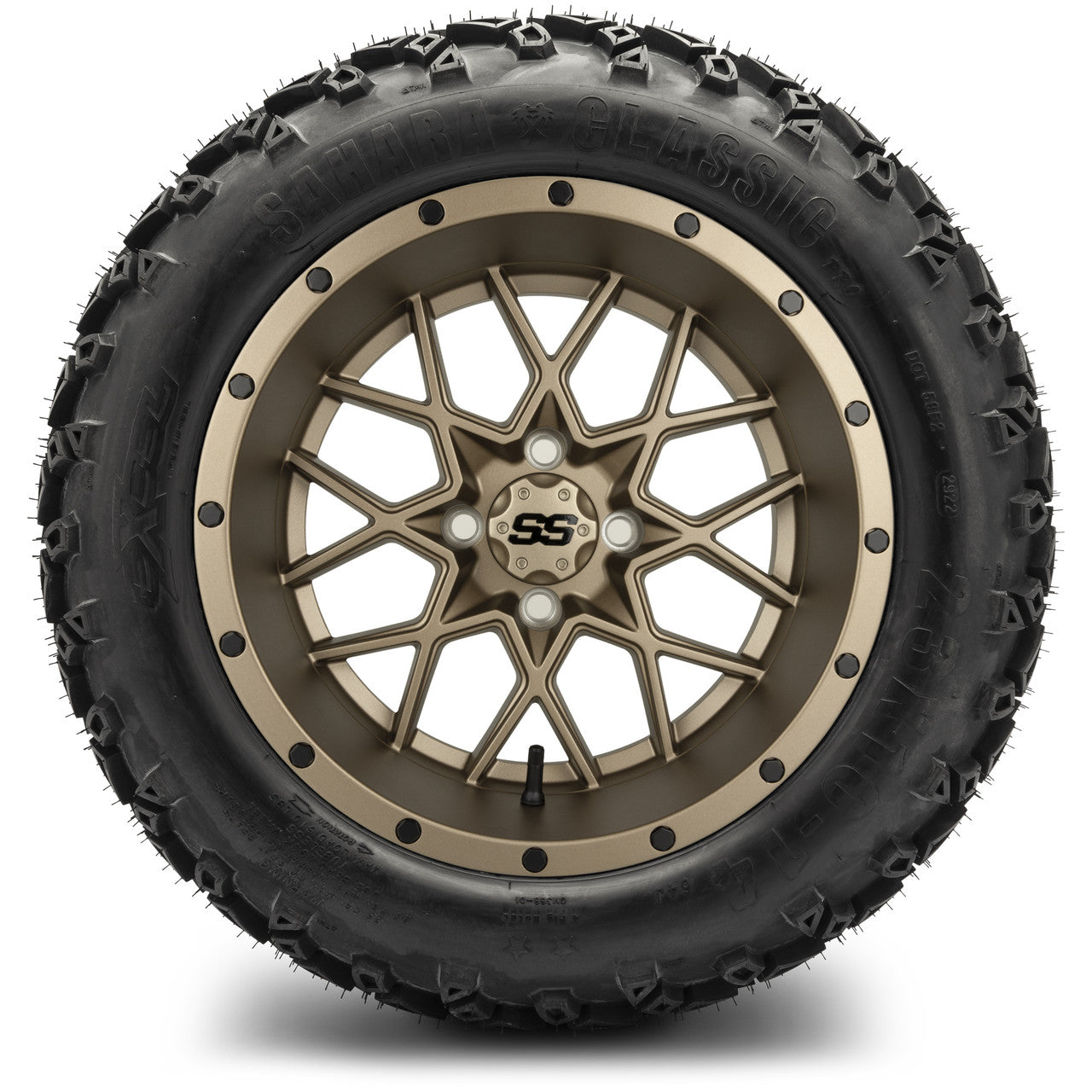 MODZ® 14" Vortex Matte Bronze Wheels & Off-Road Tires Combo (Arisun X-Armory All-Terrain 23x10-14 Radial)