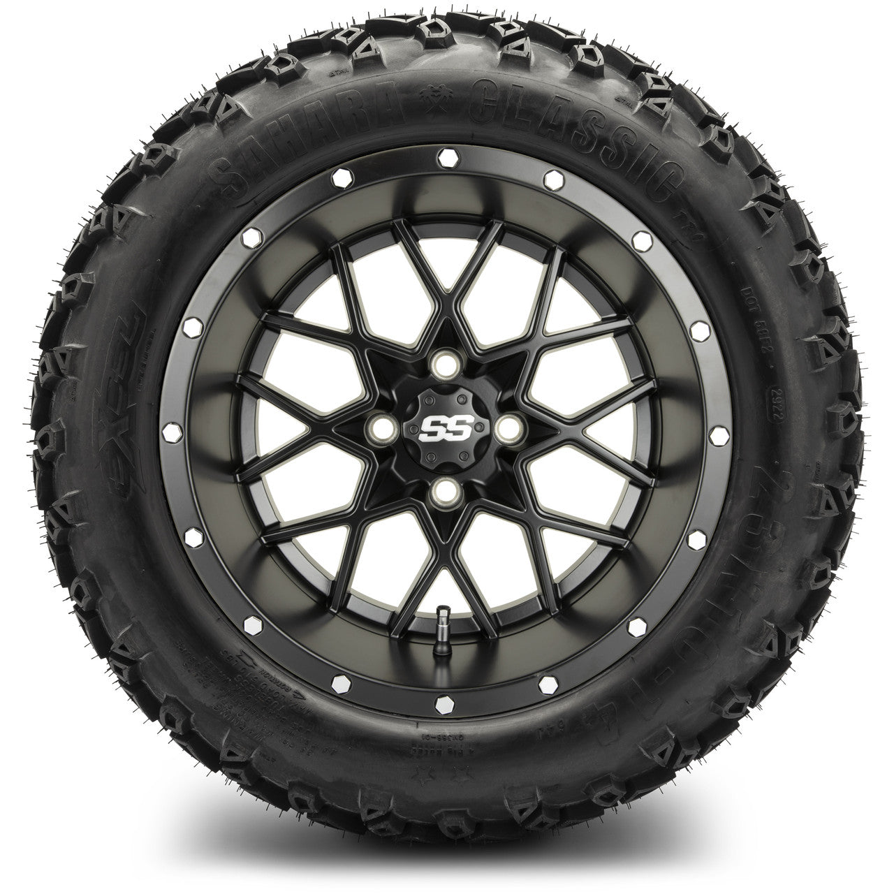MODZ® 14" Vortex Matte Black Wheels & Off-Road Tires Combo (Arisun X-Armory All-Terrain 23x10-14 Radial)
