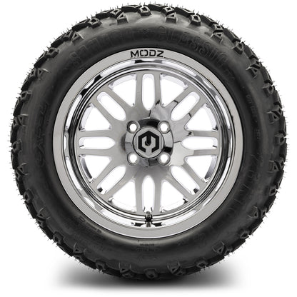 MODZ® 14" Mayhem Chrome Wheels & Off-Road Tires Combo (Xcomp Gladiator 23-10-14 Radial)