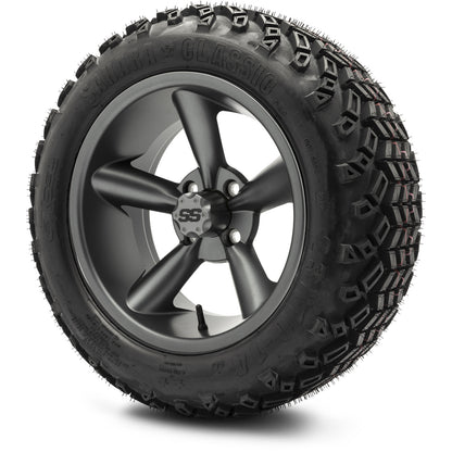 MODZ® 14" Godfather Gunmetal Wheels & Off-Road Tires Combo (Xcomp Gladiator 23-10-14 Radial)