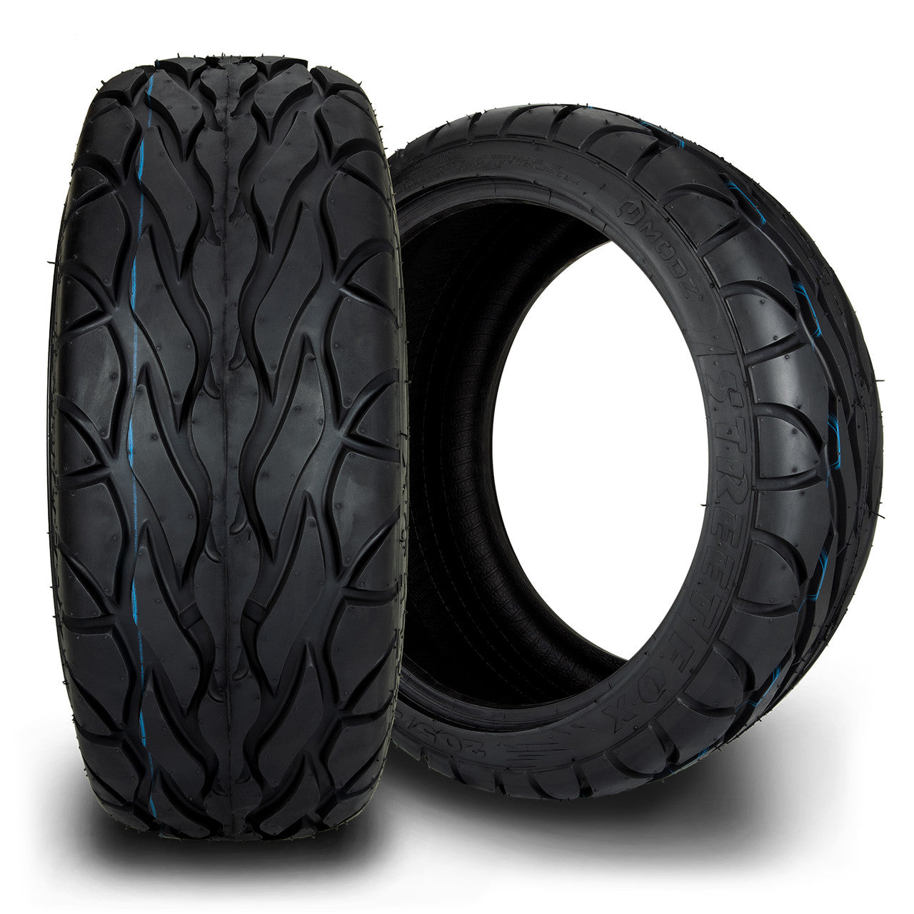 MODZ® Street Fox 205/40/14 Radial Golf Cart Tire - tread view
