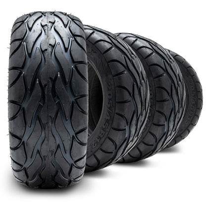 MODZ® Street Fox 205/45-12 Radial Golf Cart Tire - front view