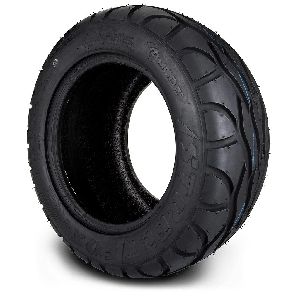 MODZ® Street Fox 245/50-12 Radial Golf Cart Tire - angle view