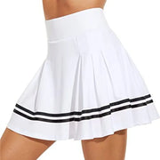 Women's High Waisted Running Skirt with Built in Shorts