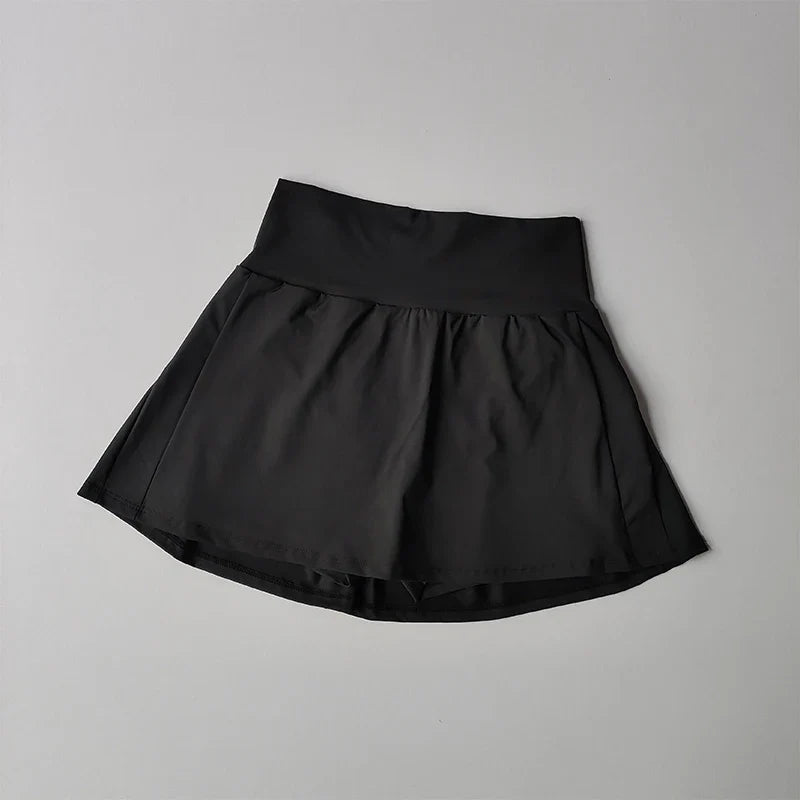 Women's High Waisted Sports Skirts Yoga Running Tennis Golf
