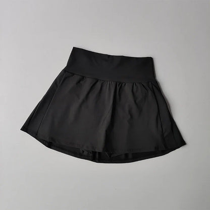 Women's High Waisted Sports Skirts Yoga Running Tennis Golf