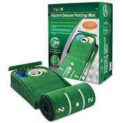 Home Golf Practice Set  Putting Mat  Ball Return  Green Carpet