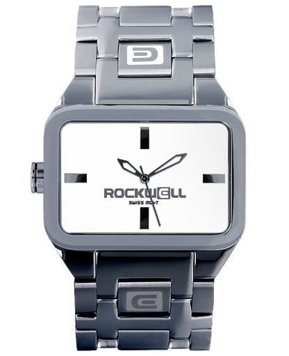 Duel Time (Silver/White) Watch