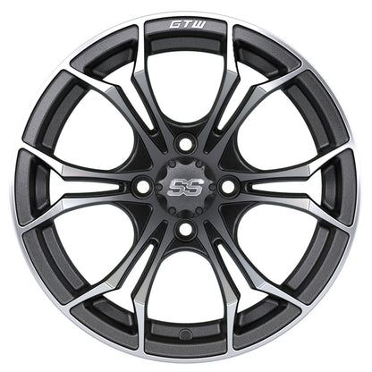 Spyder 14 inch GTW golf cart wheel - Matte Grey