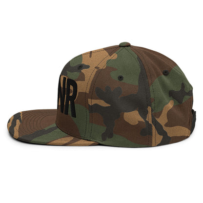 Spinner Snapback The Links Camo Black golf hat – left side