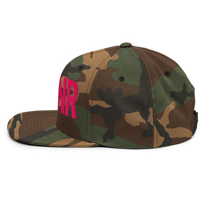 Spinner Snapback The Links Camo Pink golf hat – left side