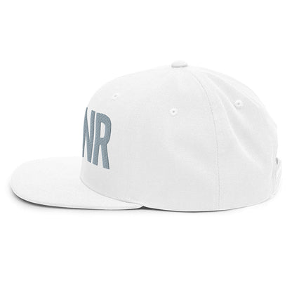 Spinner Snapback The Links White Silver golf hat – left side