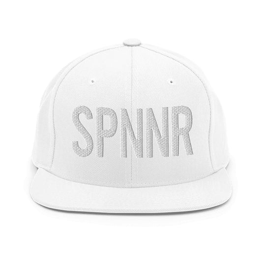 Spinner Snapback The Links White White golf hat – front view