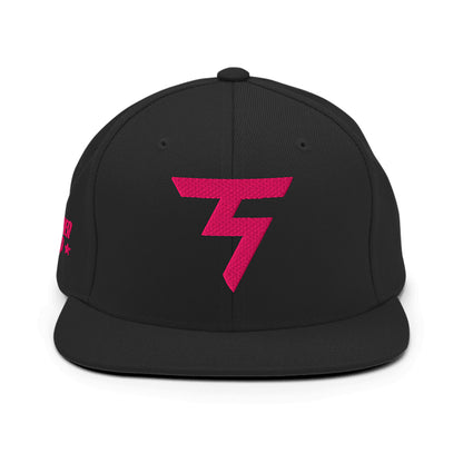 Spinner Snapback The Torrey Black Pink golf hat – front view