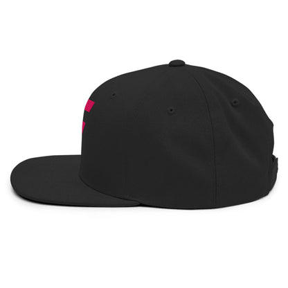 Spinner Snapback The Torrey Black Pink golf hat – left side