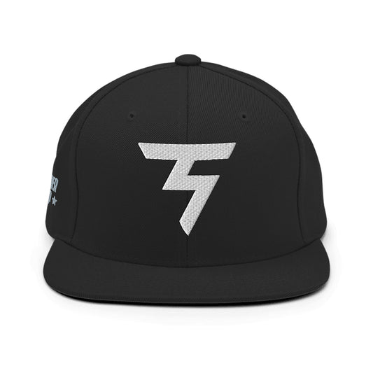 Spinner Snapback The Torrey Black White golf hat – front view