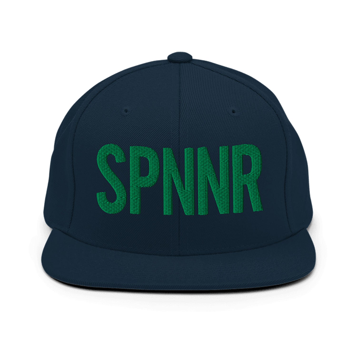Spinner Snapback The Links Navy Kelly golf hat – front view