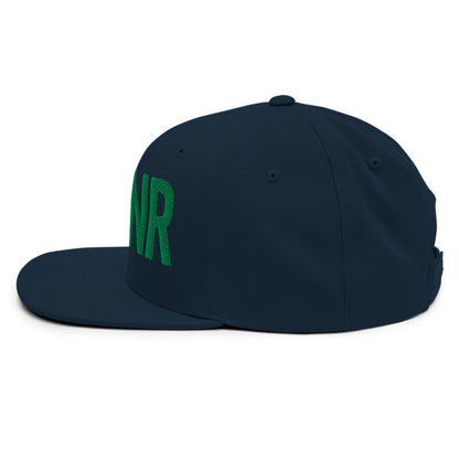 Spinner Snapback The Links Navy Kelly golf hat – left side