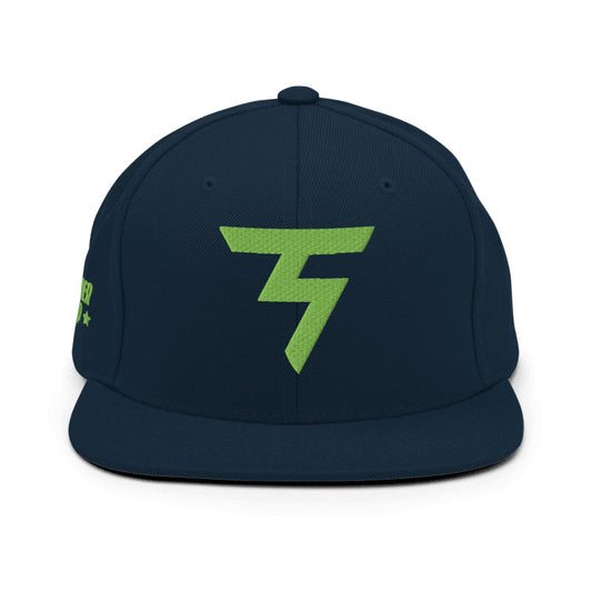 Spinner Snapback The Torrey Navy Kiwi golf hat – front view