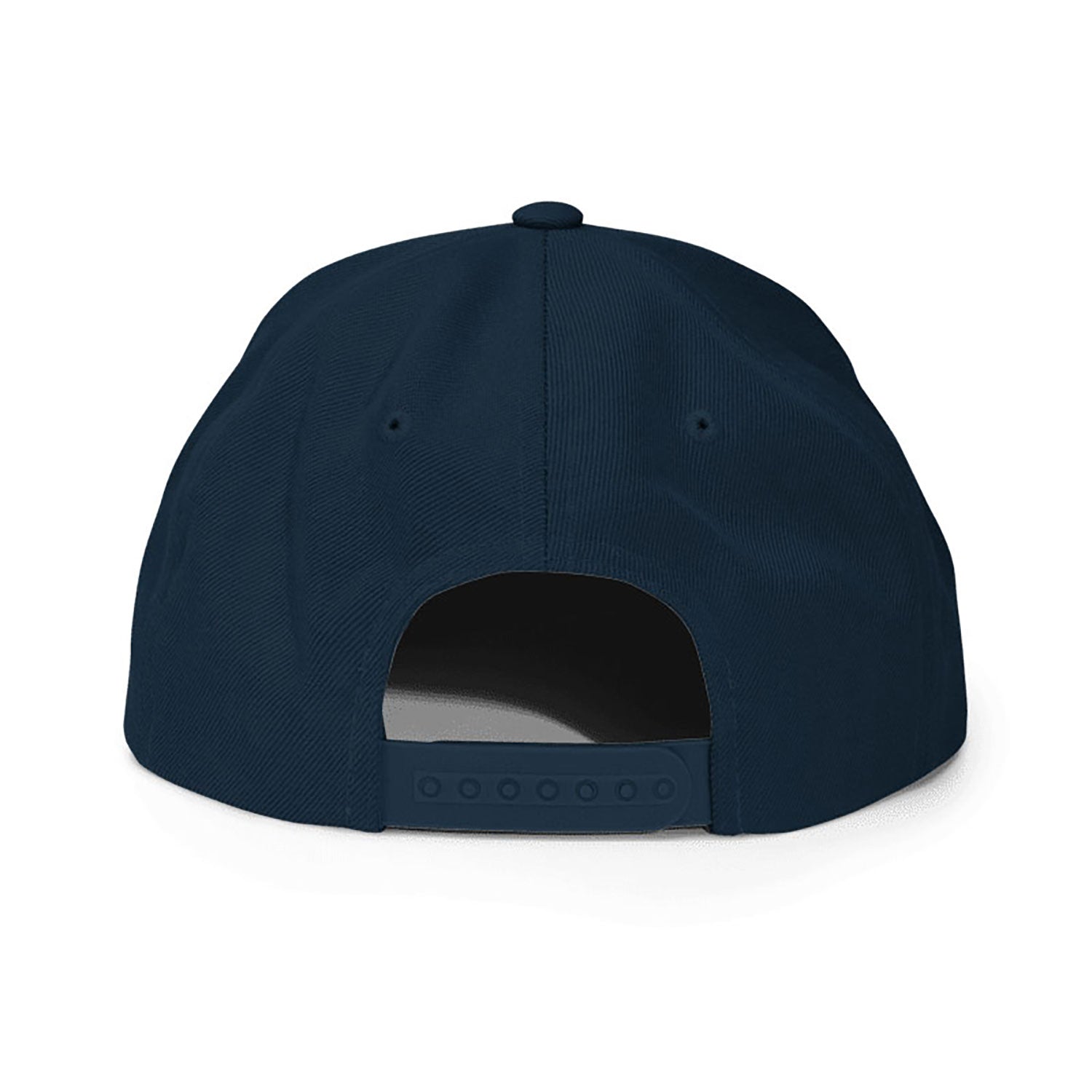 Spinner Snapback The Links Navy Orange golf hat – back view