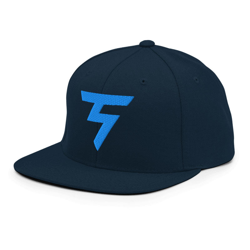 Spinner Snapback The Torrey Navy Powder golf hat – left front angle