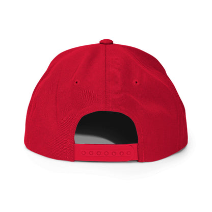 Spinner Snapback The Torrey Red Black golf hat – back view