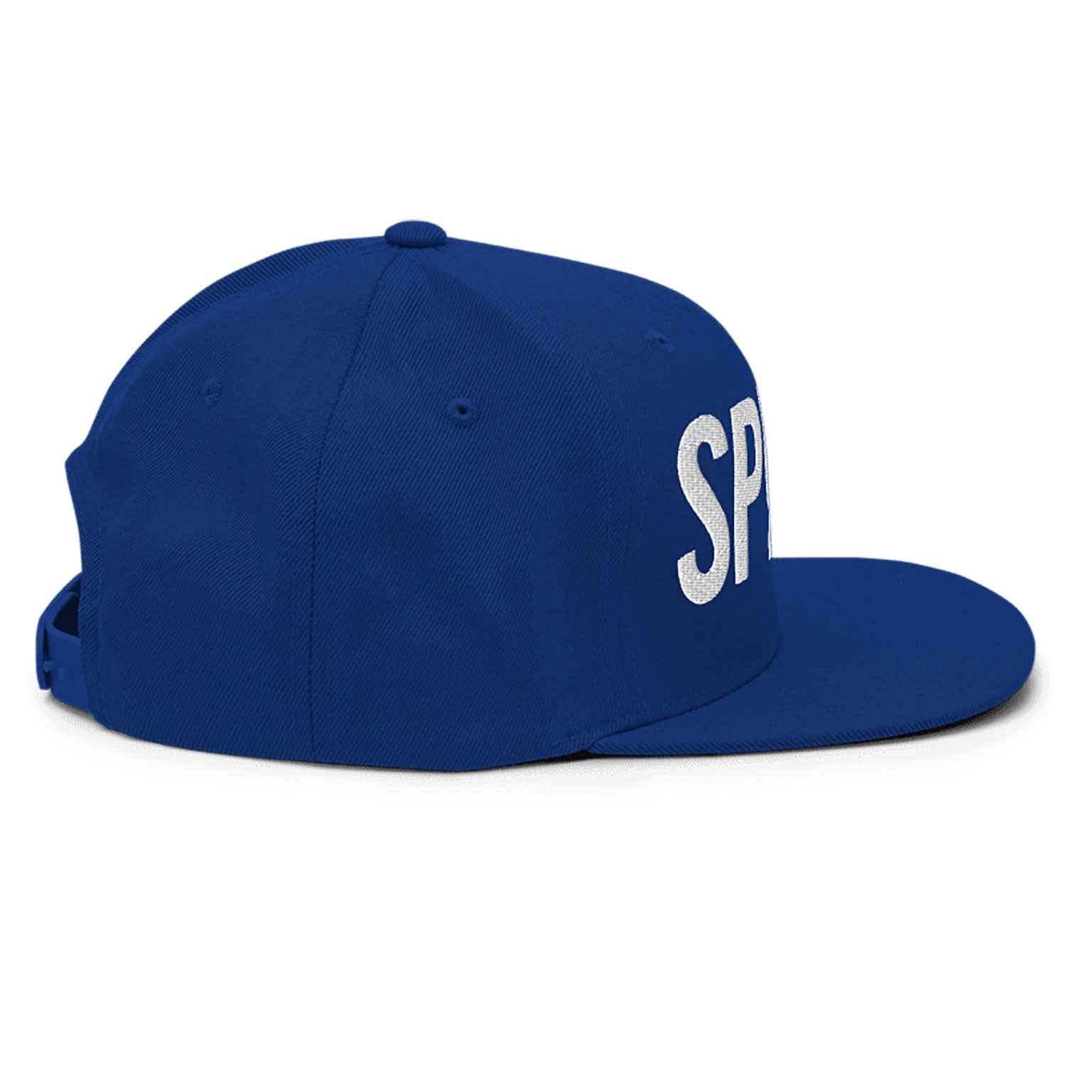 Spinner Snapback The Links Royal White golf hat – right side