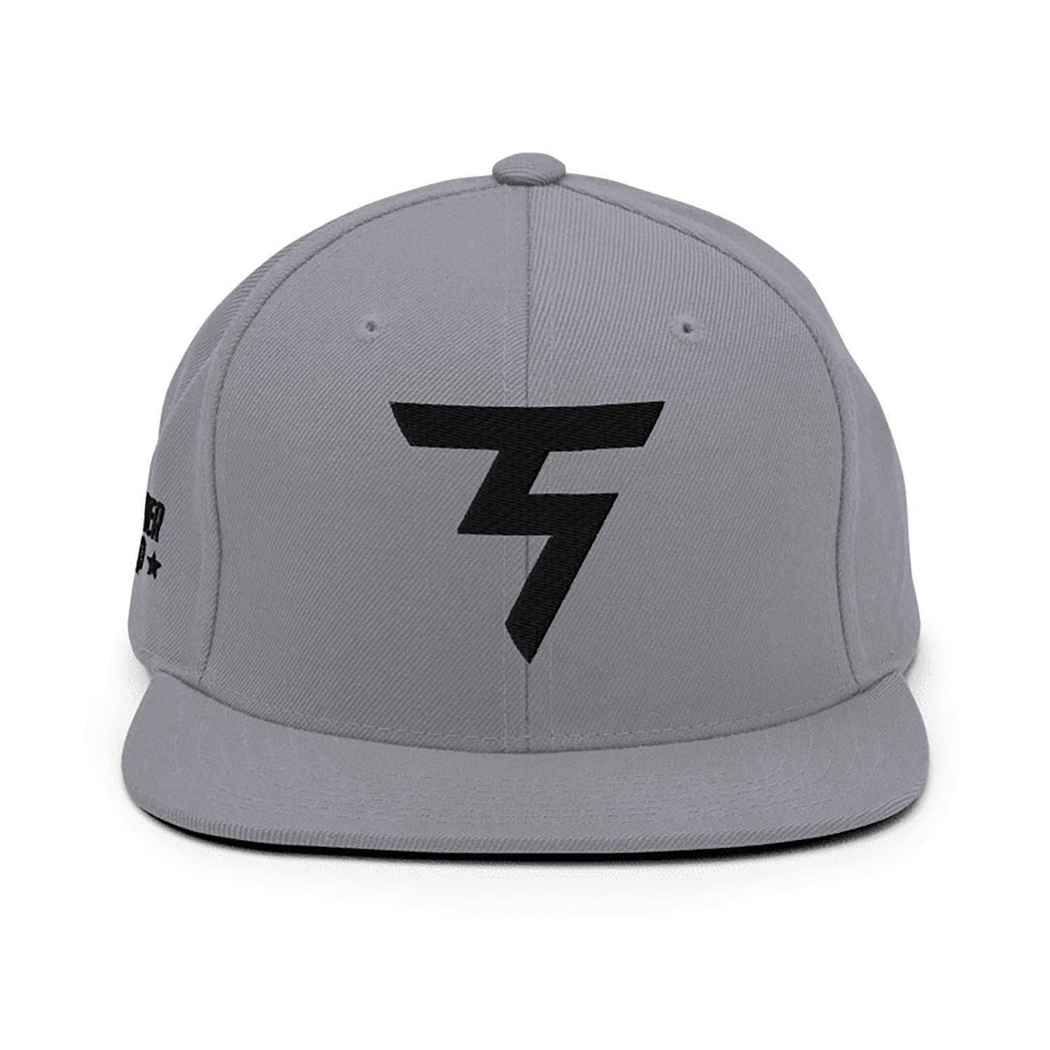 Spinner Snapback The Torrey Silver Black golf hat – front view