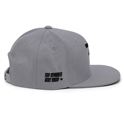 Spinner Snapback The Torrey Silver Black golf hat – right side
