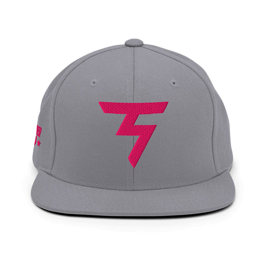 Spinner Snapback The Torrey Silver Pink golf hat – front view