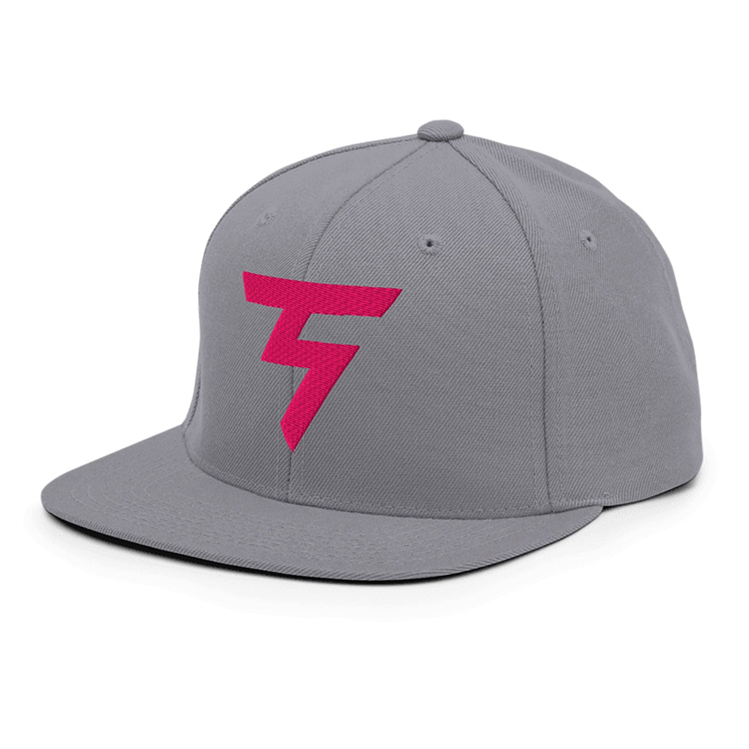 Spinner Snapback The Torrey Silver Pink golf hat – left front angle