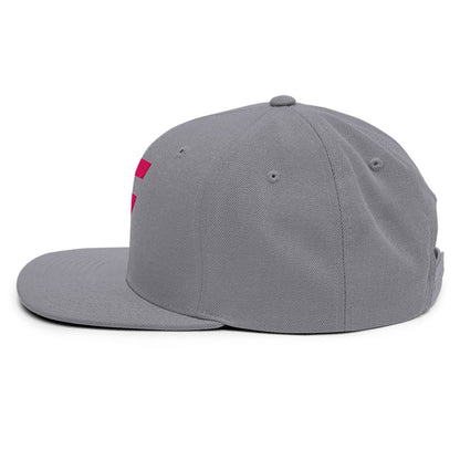 Spinner Snapback The Torrey Silver Pink golf hat – left side
