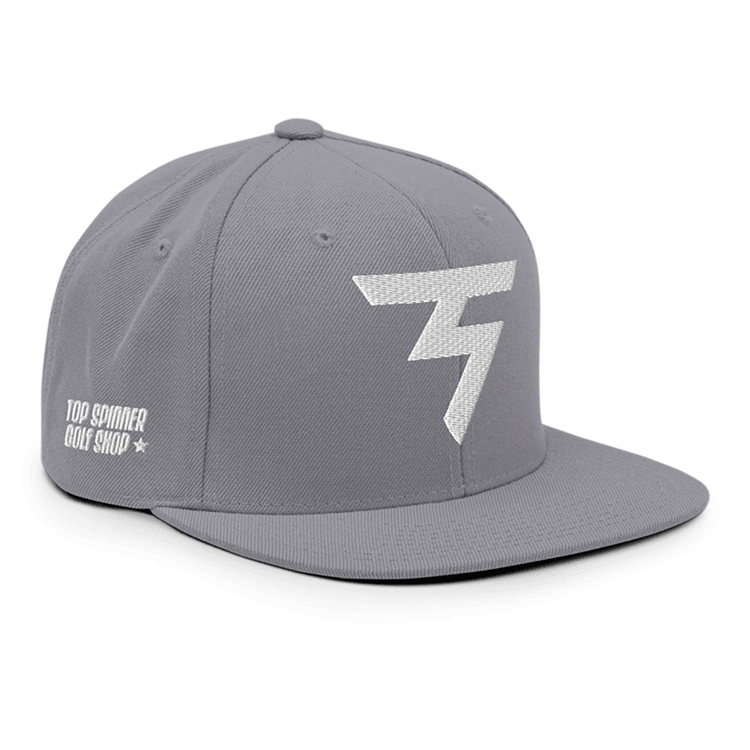 Spinner Snapback The Torrey Silver White golf hat – front view
